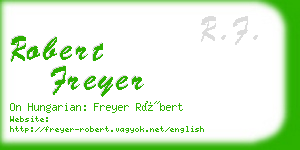 robert freyer business card